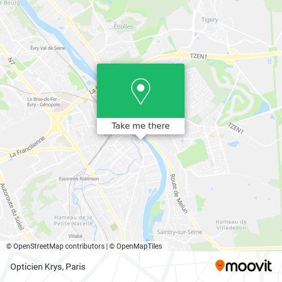 Mapa Opticien Krys