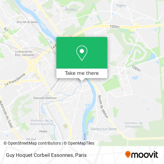 Mapa Guy Hoquet Corbeil Essonnes