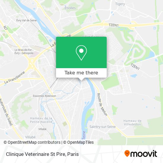 Clinique Veterinaire St Pire map