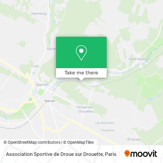 Mapa Association Sportive de Droue sur Drouette