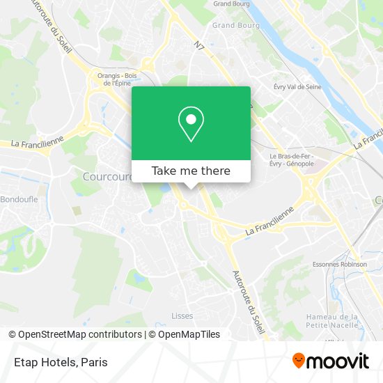 Mapa Etap Hotels