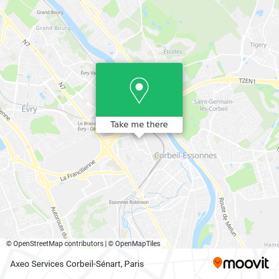 Axeo Services Corbeil-Sénart map