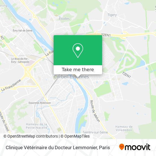 Clinique Vétérinaire du Docteur Lemmonier map