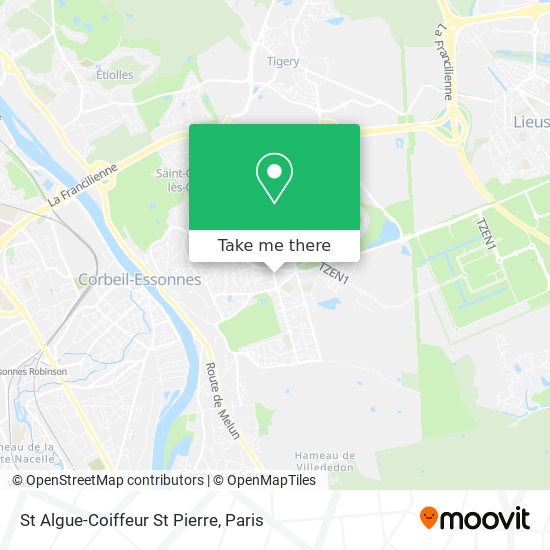 Mapa St Algue-Coiffeur St Pierre