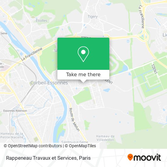 Mapa Rappeneau Travaux et Services