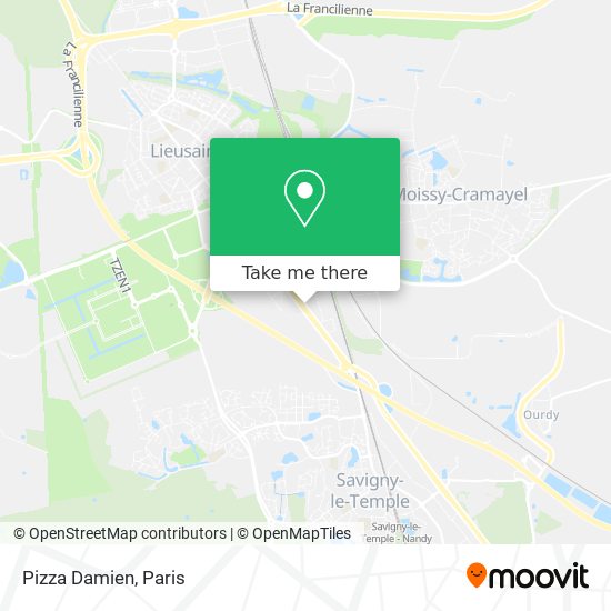 Pizza Damien map