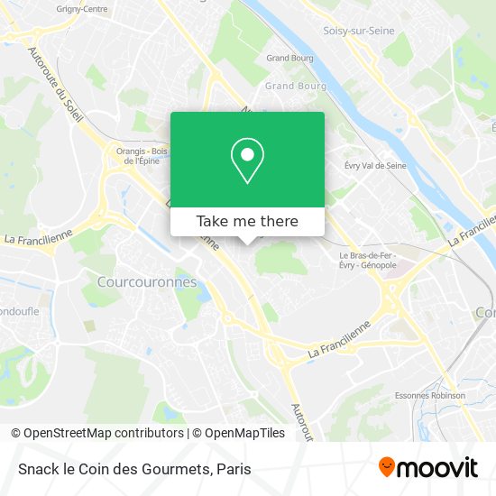 Mapa Snack le Coin des Gourmets