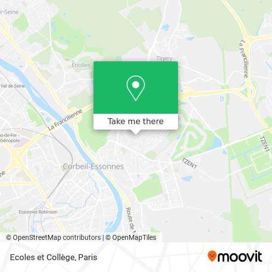 Mapa Ecoles et Collège