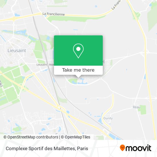 Mapa Complexe Sportif des Maillettes