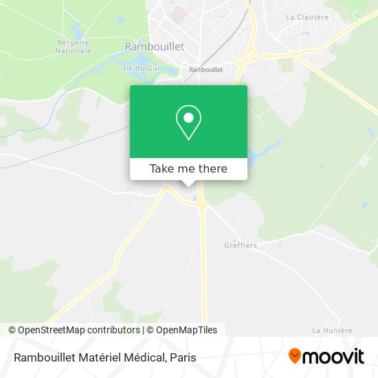Rambouillet Matériel Médical map