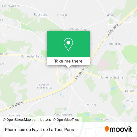 Pharmacie du Fayet de La Tour map