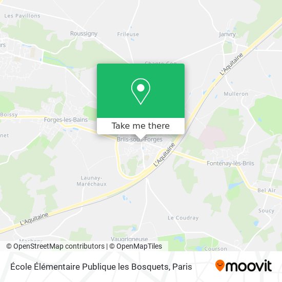 Mapa École Élémentaire Publique les Bosquets