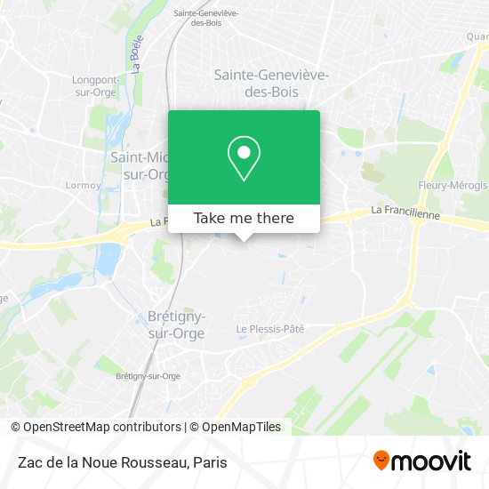 Mapa Zac de la Noue Rousseau