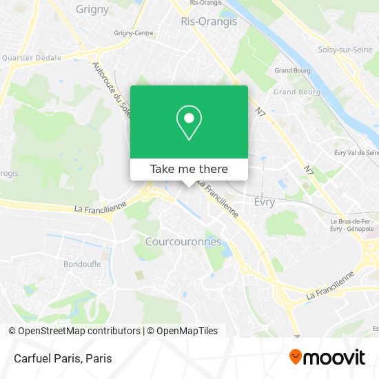 Carfuel Paris map