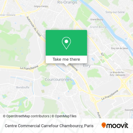 Mapa Centre Commercial Carrefour Chambourcy
