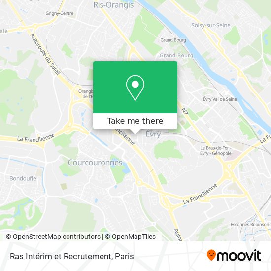 Ras Intérim et Recrutement map