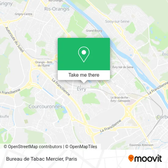 Bureau de Tabac Mercier map
