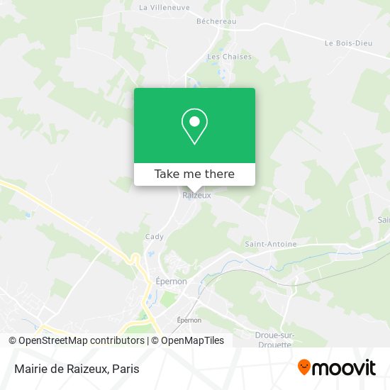 Mapa Mairie de Raizeux