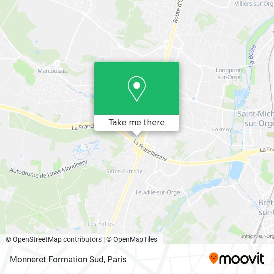 Monneret Formation Sud map