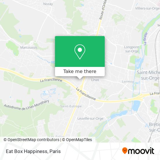 Eat Box Happiness map