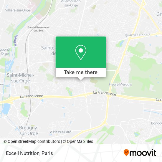 Excell Nutrition map