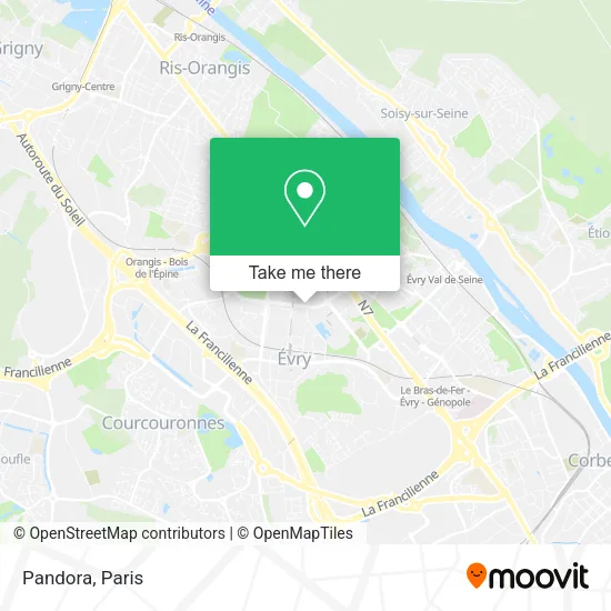 Pandora map