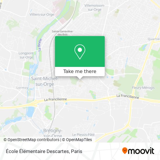 Mapa École Élémentaire Descartes