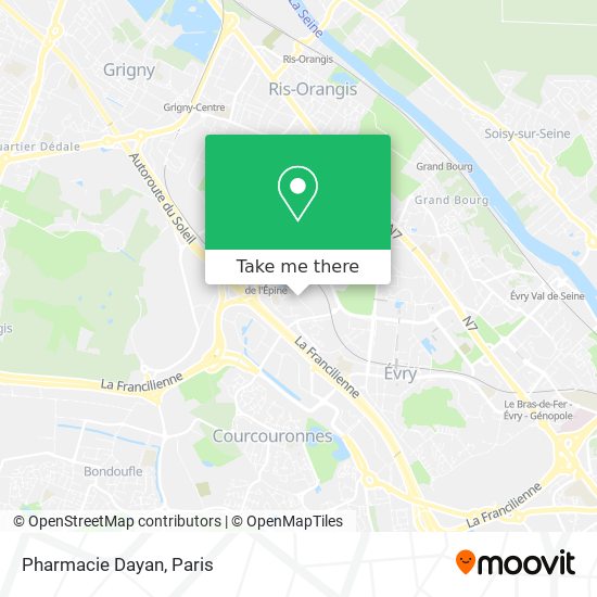 Pharmacie Dayan map