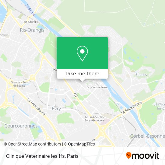 Clinique Veterinaire les Ifs map
