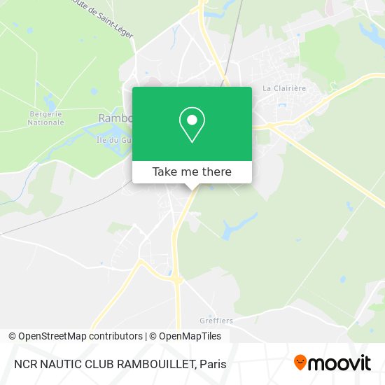 NCR NAUTIC CLUB RAMBOUILLET map