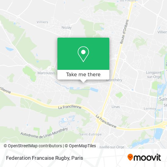 Federation Francaise Rugby map