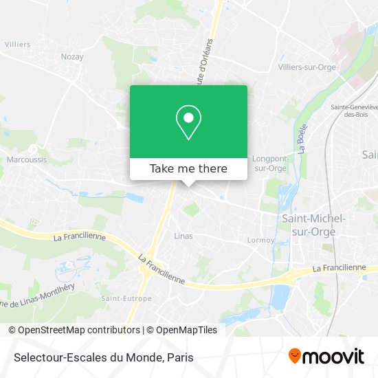 Mapa Selectour-Escales du Monde