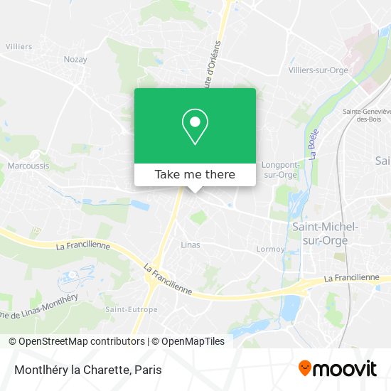 Montlhéry la Charette map