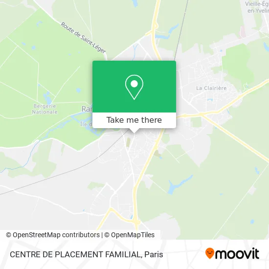 CENTRE DE PLACEMENT FAMILIAL map