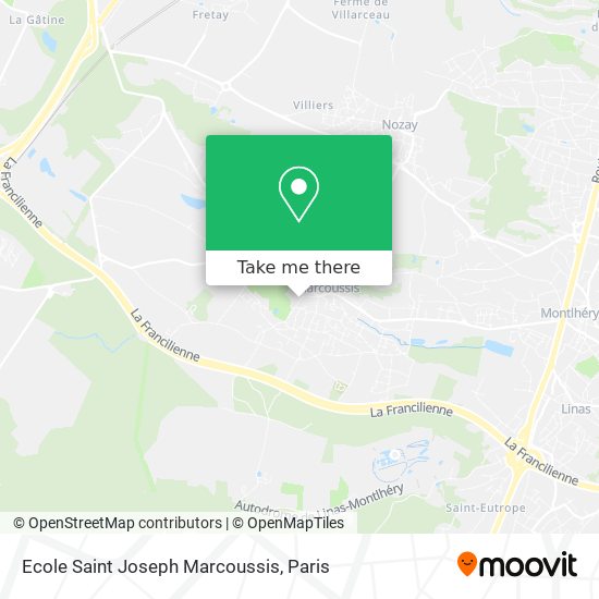 Mapa Ecole Saint Joseph Marcoussis