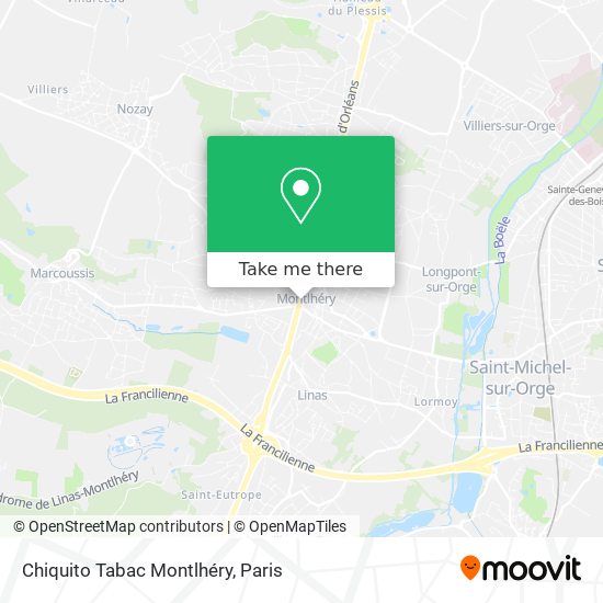 Chiquito Tabac Montlhéry map