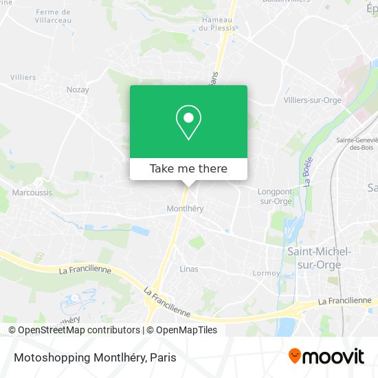 Motoshopping Montlhéry map