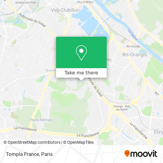 Tompla France map