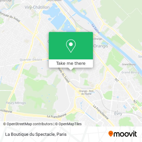 La Boutique du Spectacle map