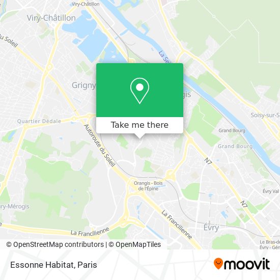 Essonne Habitat map
