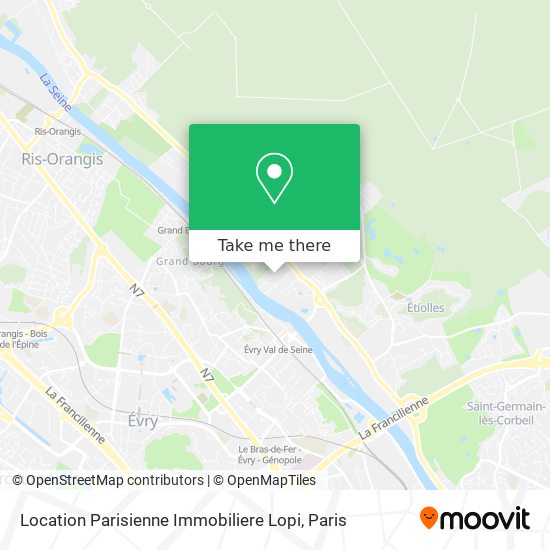 Mapa Location Parisienne Immobiliere Lopi