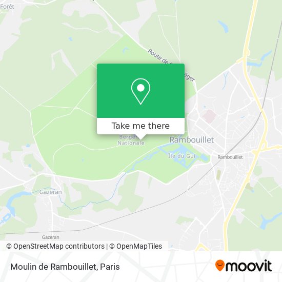 Moulin de Rambouillet map