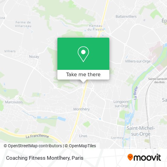 Coaching Fitness Montlhery map