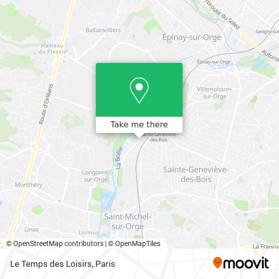 Le Temps des Loisirs map