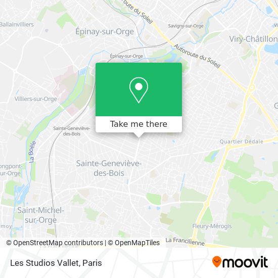 Mapa Les Studios Vallet