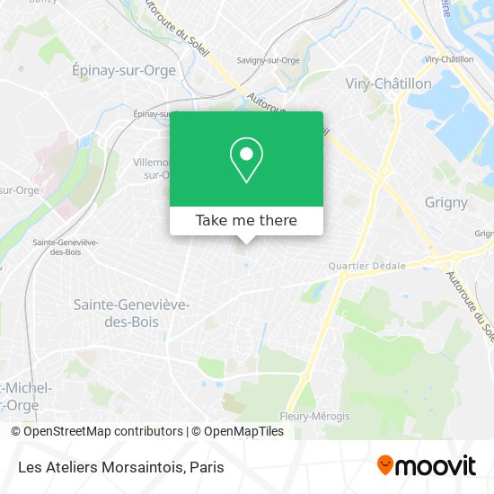 Mapa Les Ateliers Morsaintois