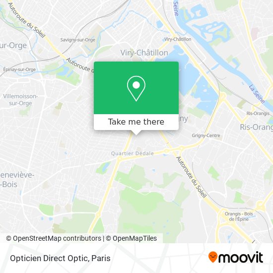 Opticien Direct Optic map