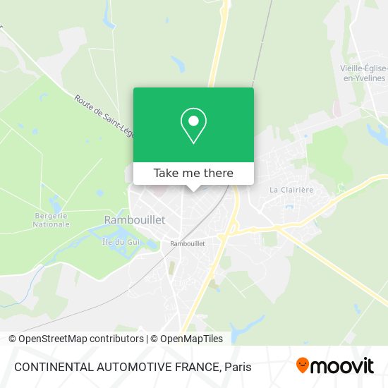 Mapa CONTINENTAL AUTOMOTIVE FRANCE