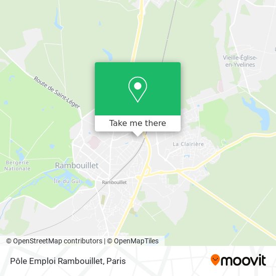 Pôle Emploi Rambouillet map