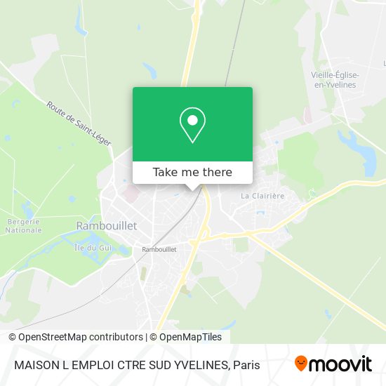 Mapa MAISON L EMPLOI CTRE SUD YVELINES